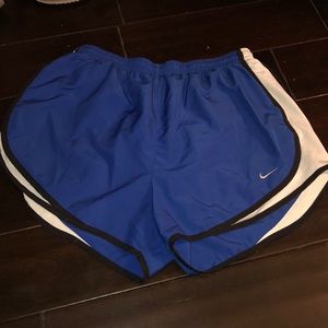 Nike Royal Blue and White Shorts